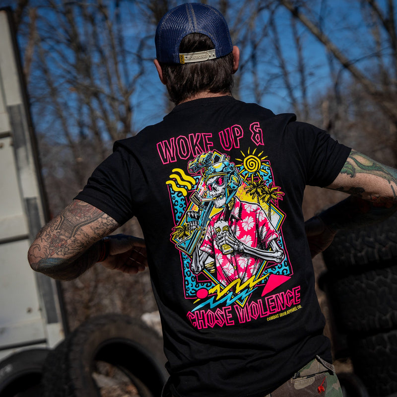 Load image into Gallery viewer, Woke Up &amp; Chose Violence Men&#39;s T-Shirt
