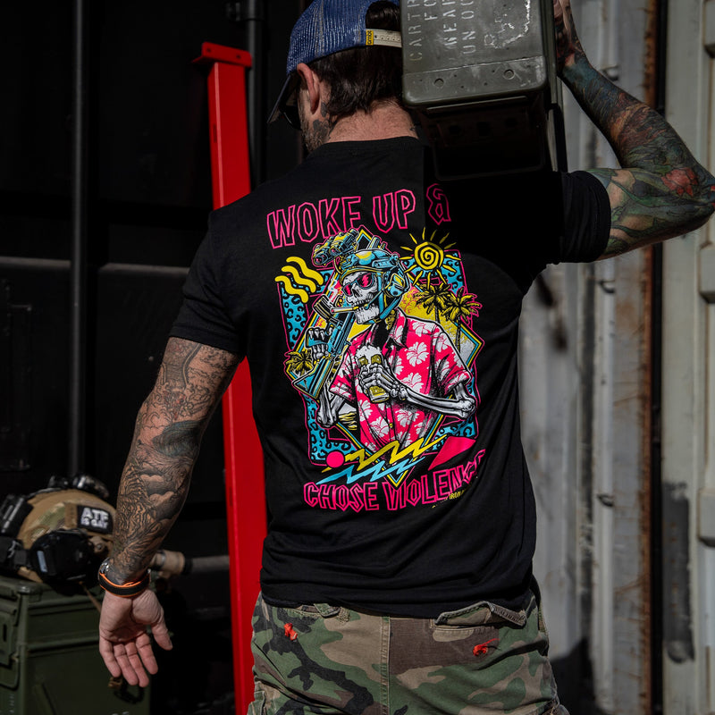 Load image into Gallery viewer, Woke Up &amp; Chose Violence Men&#39;s T-Shirt
