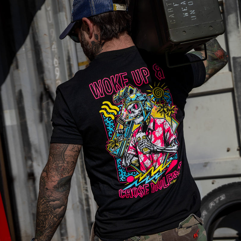 Load image into Gallery viewer, Woke Up &amp; Chose Violence Men&#39;s T-Shirt
