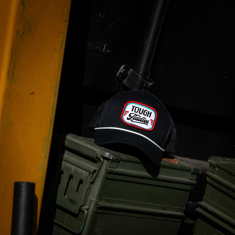 Load image into Gallery viewer, Tough Tiddies USA Patch Rope Snapback
