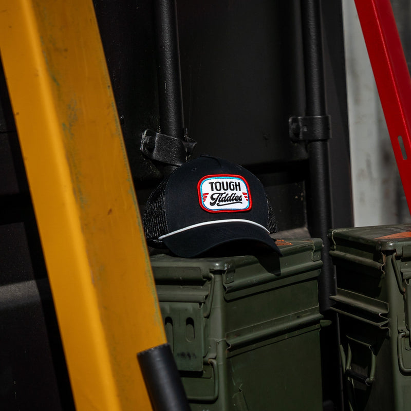 Load image into Gallery viewer, Tough Tiddies USA Patch Rope Snapback
