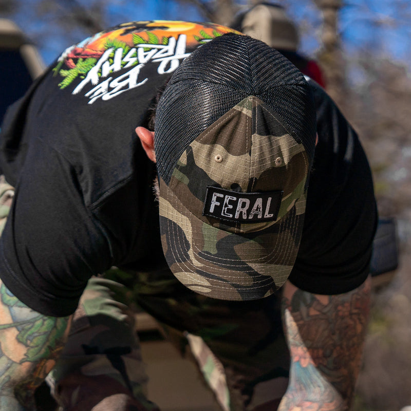 Load image into Gallery viewer, Feral Patch RipStop Mesh Snapback Hat

