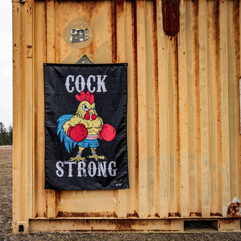 Load image into Gallery viewer, Cock Strong Boxing Chicken 3' X 5' Flag
