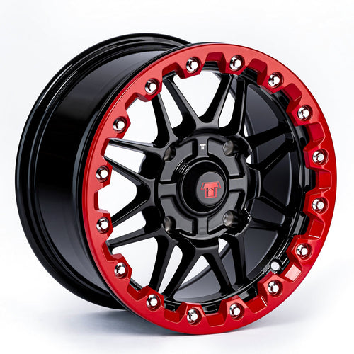 14x7 Ultra-Light Beadlock Wheel Red