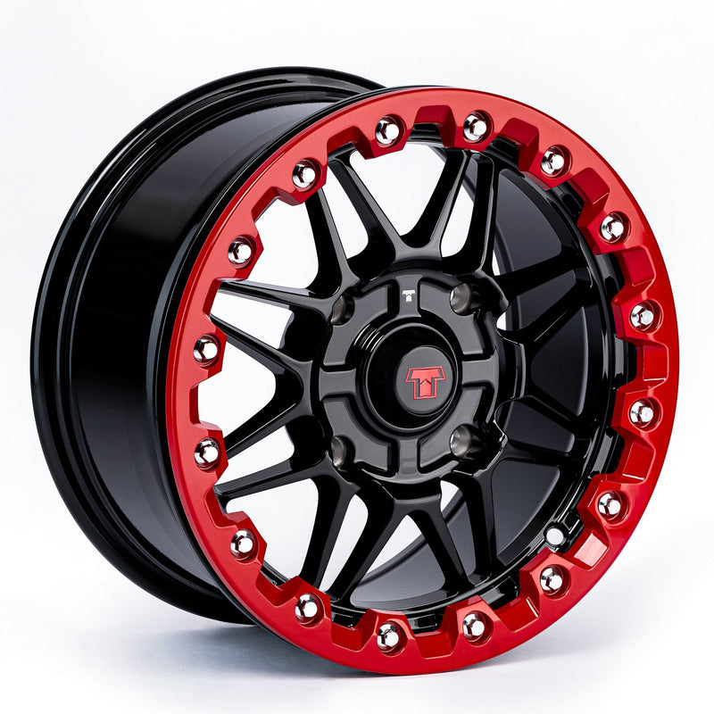 Load image into Gallery viewer, 14x7 Ultra-Light Beadlock Wheel Red
