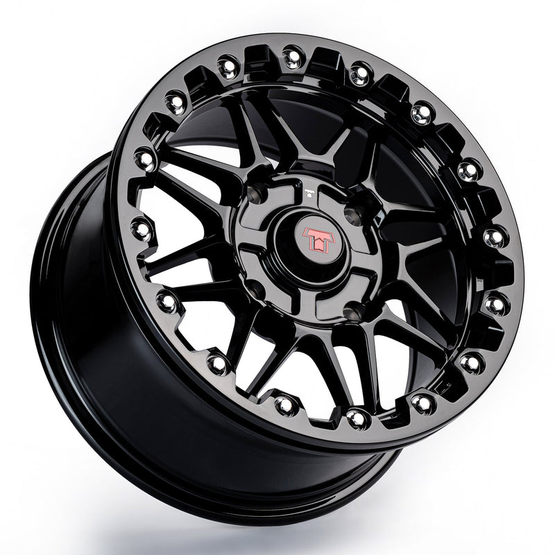 Load image into Gallery viewer, 14x7 Ultra-Light Beadlock Wheel Black
