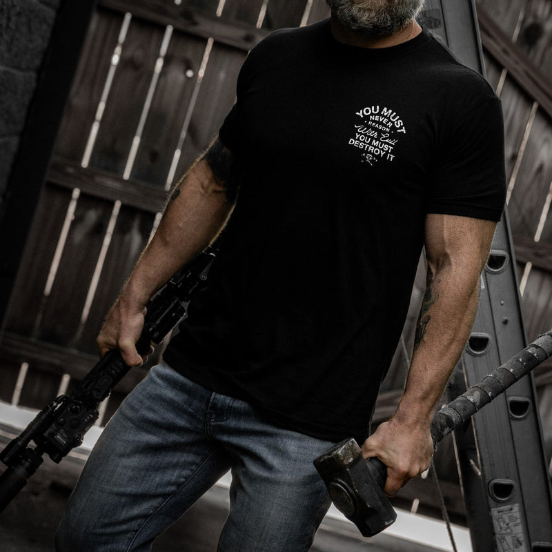 Load image into Gallery viewer, You Must Never Reason With Evil You Must Destroy It Men's T-Shirt
