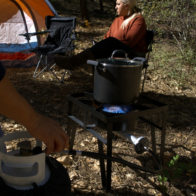 Load image into Gallery viewer, Flame King Heavy Duty 200,000 BTU Propane Gas Single Burner Cooker
