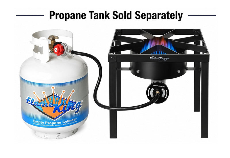 Load image into Gallery viewer, Flame King Heavy Duty 200,000 BTU Propane Gas Single Burner Cooker
