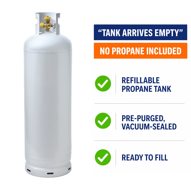 Load image into Gallery viewer, Flame King 100LB Multi-Valve Propane Tank High Capacity Filler
