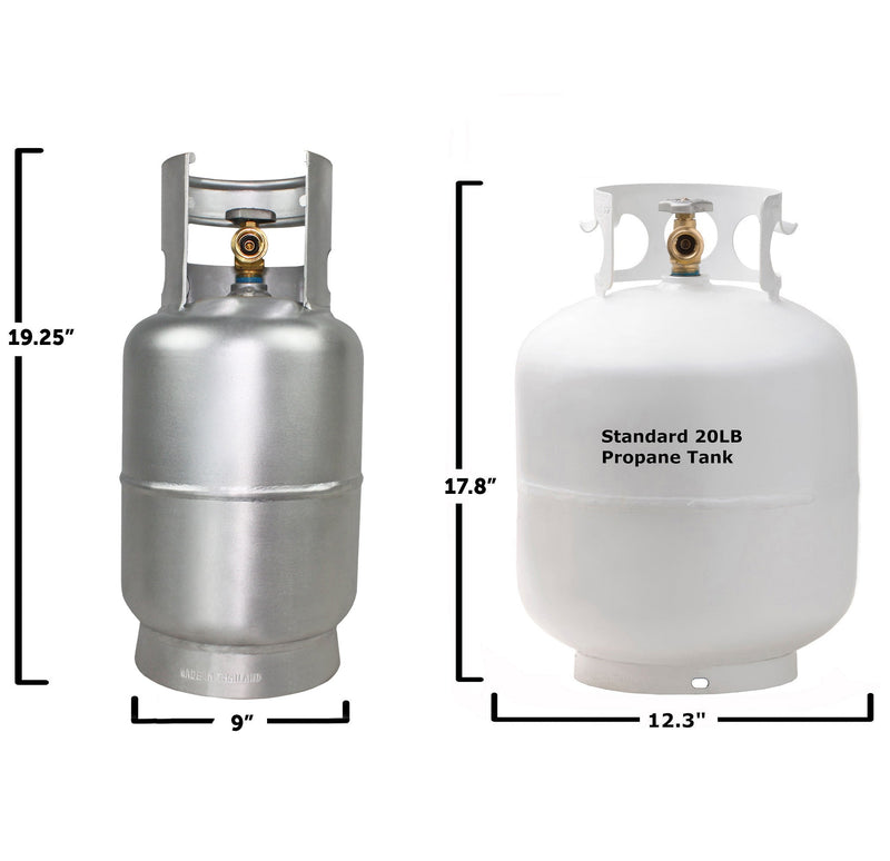 Load image into Gallery viewer, Flame King Lightweight 10lb Aluminum Propane Tank LP Cylinder with OPD
