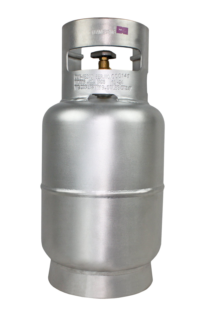 Load image into Gallery viewer, Flame King Lightweight 10lb Aluminum Propane Tank LP Cylinder with OPD
