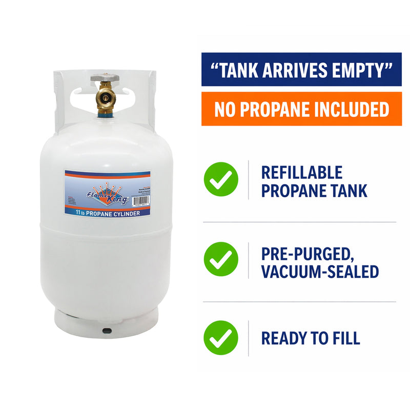Load image into Gallery viewer, Flame King 10lb Propane Tank LP Cylinder with OPD
