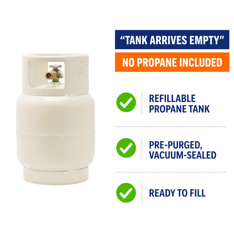 Load image into Gallery viewer, Flame King 20lb Single Spud LP Buffer Tank with Gauge
