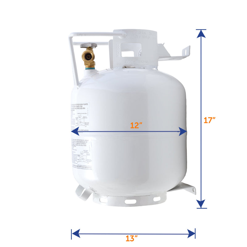 Load image into Gallery viewer, Flame King 20lb Horizontal Propane Cylinder Tank With Valve and Gauge Rv Trailer
