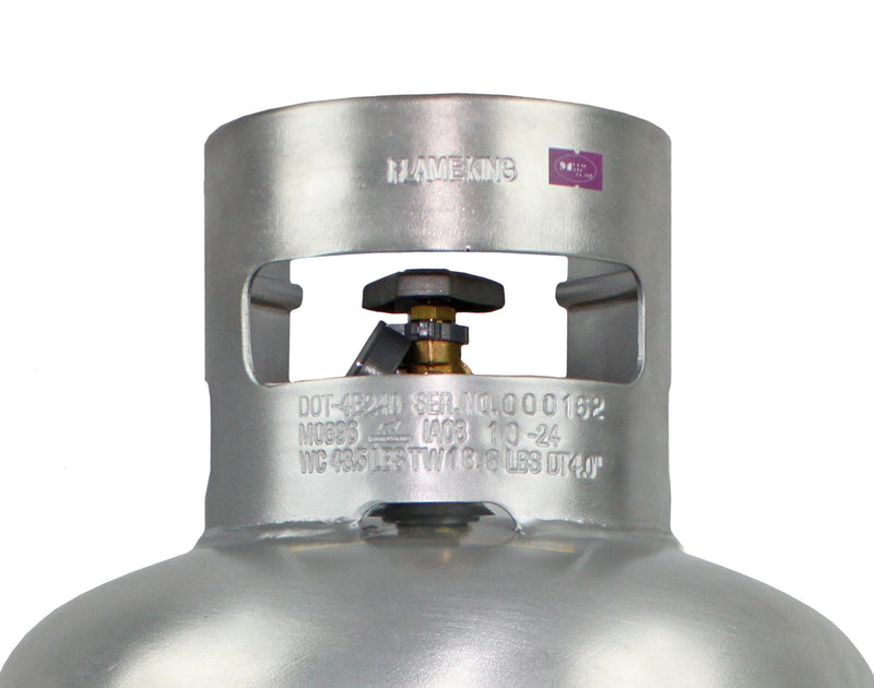 Load image into Gallery viewer, Flame King Lightweight 20lb Aluminum Propane Tank LP Cylinder with OPD &amp; Gauge
