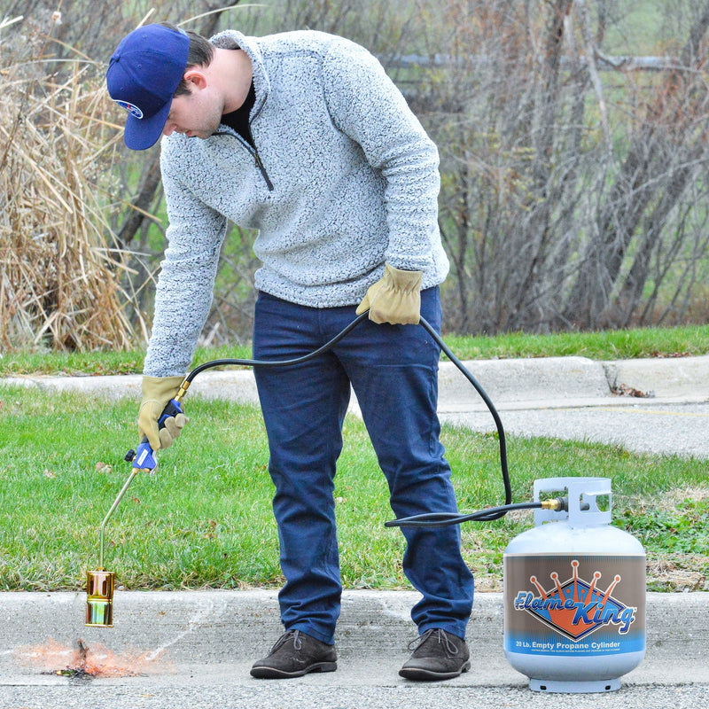 Load image into Gallery viewer, Flame King Propane Torch Weed Burner with Blast Trigger 320,000 BTU
