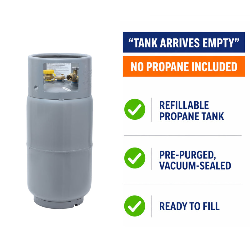 Load image into Gallery viewer, Flame King 33.5lb Forklift Steel Propane Tank Cylinder with Gauge
