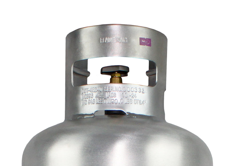 Load image into Gallery viewer, Flame King Lightweight Aluminum 40lb Propane Tank Cylinder Premium OPD Valve
