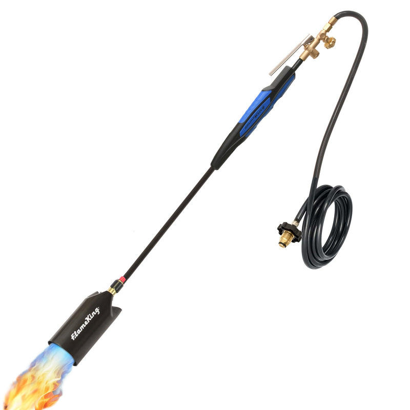 Load image into Gallery viewer, Flame King Heavy Duty Propane Torch Weed Burner 500,000 BTU with Push Button Piezo Ignitor
