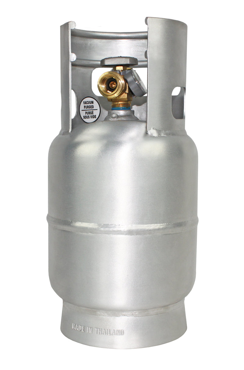 Load image into Gallery viewer, Flame King Lightweight 5lb Aluminum Propane Tank LP Cylinder with OPD &amp; Gauge
