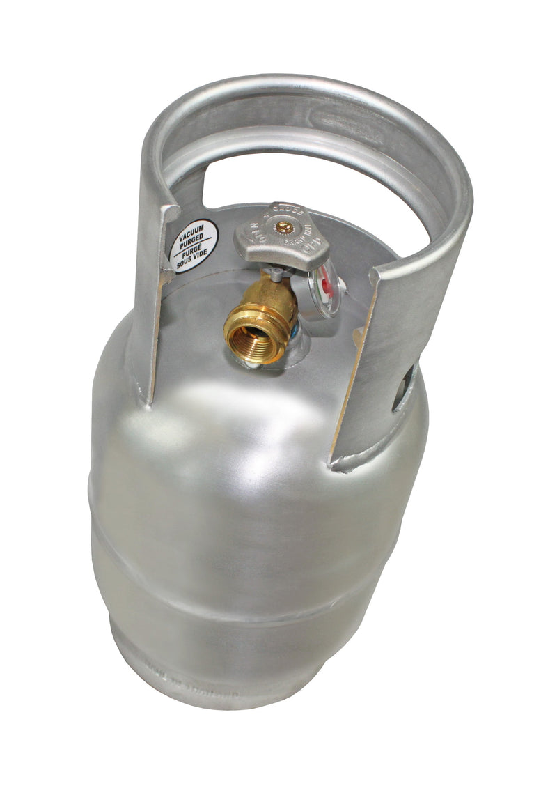 Load image into Gallery viewer, Flame King Lightweight 5lb Aluminum Propane Tank LP Cylinder with OPD &amp; Gauge
