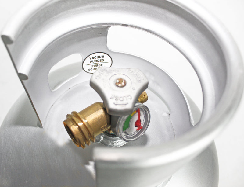 Load image into Gallery viewer, Flame King Lightweight 5lb Aluminum Propane Tank LP Cylinder with OPD &amp; Gauge
