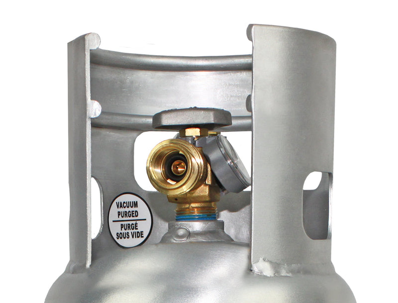 Load image into Gallery viewer, Flame King Lightweight 5lb Aluminum Propane Tank LP Cylinder with OPD &amp; Gauge
