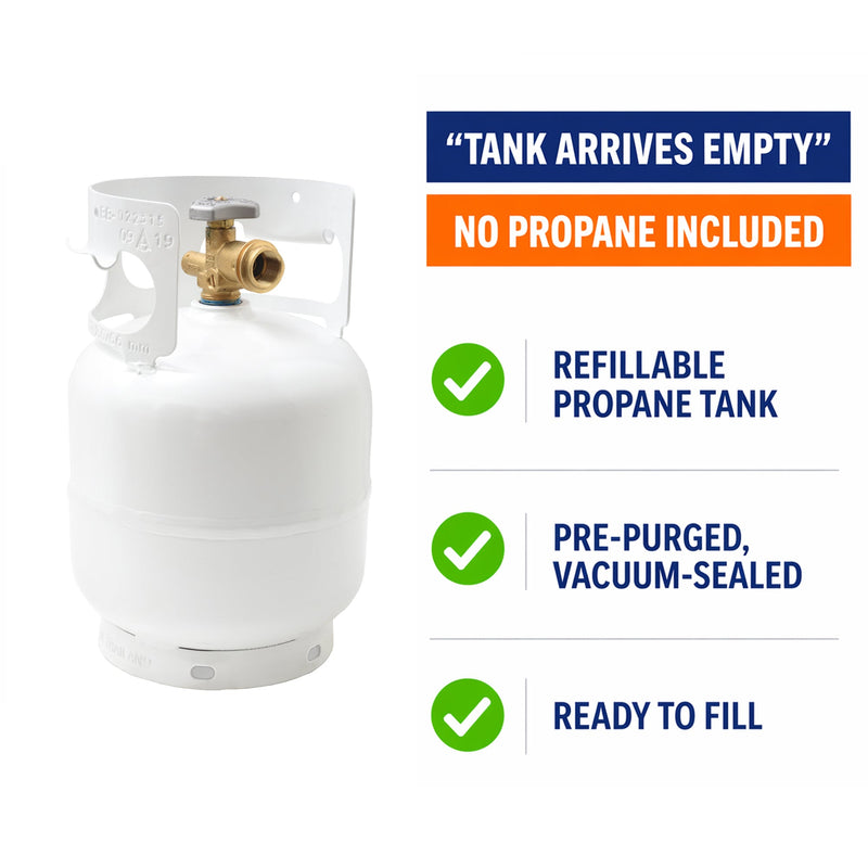 Load image into Gallery viewer, Flame King 5lb Propane Tank LP Cylinder with OPD
