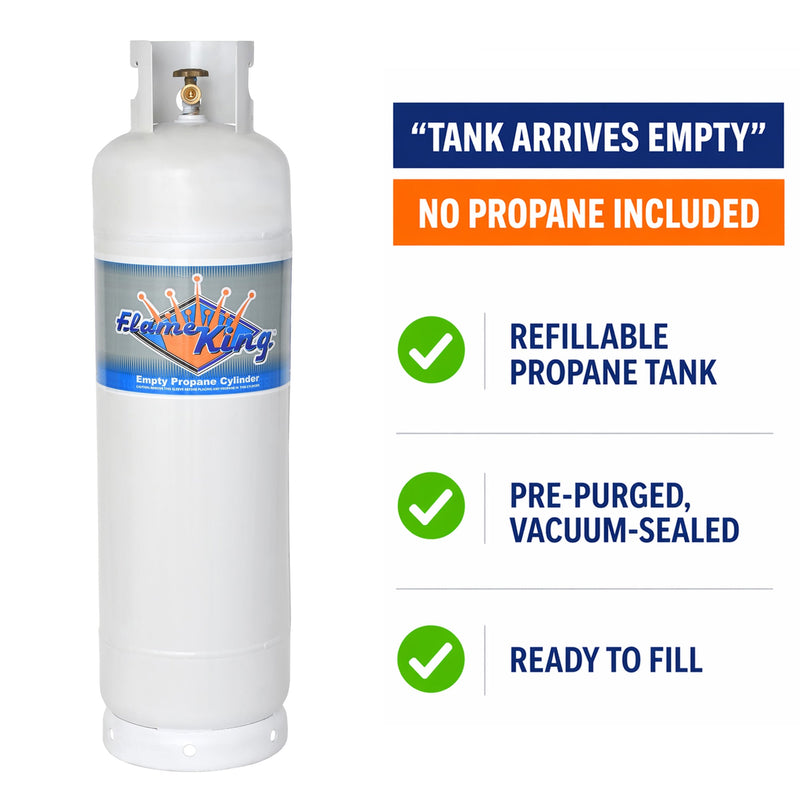 Load image into Gallery viewer, Flame King 60lb Propane Tank LP Cylinder with POL
