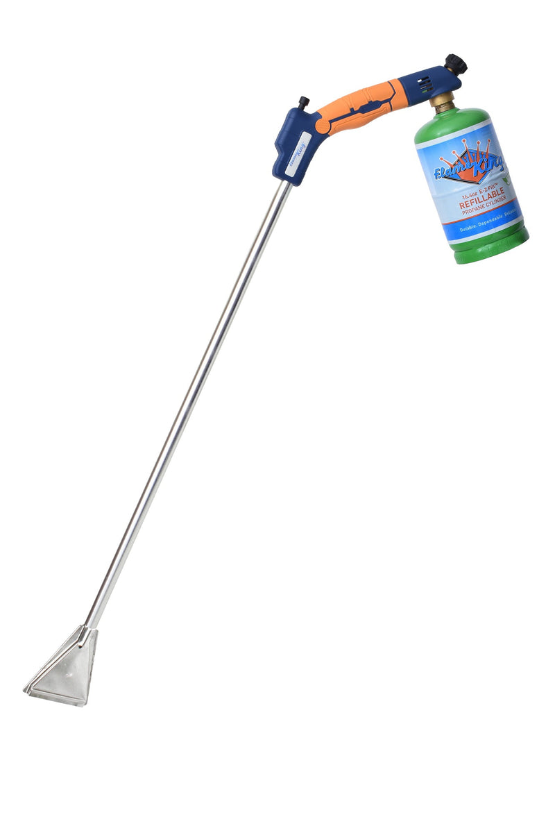 Load image into Gallery viewer, Flame King Propane Torch Wide Flame Weed Burner with Integrated Push Button Igniter
