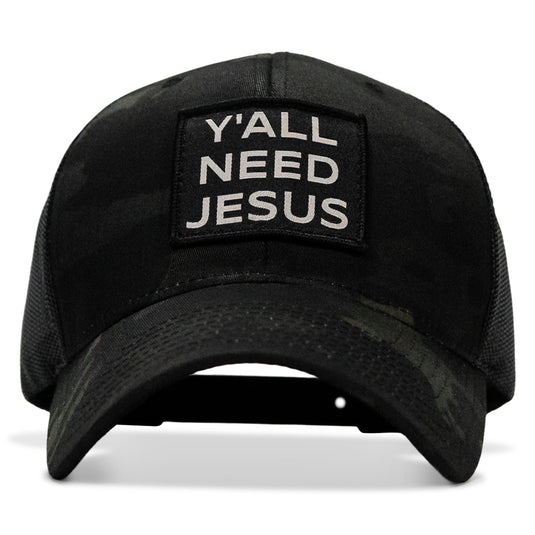 Y'all Need Jesus Patch Snapback Hat