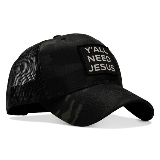 Y'all Need Jesus Patch Snapback Hat