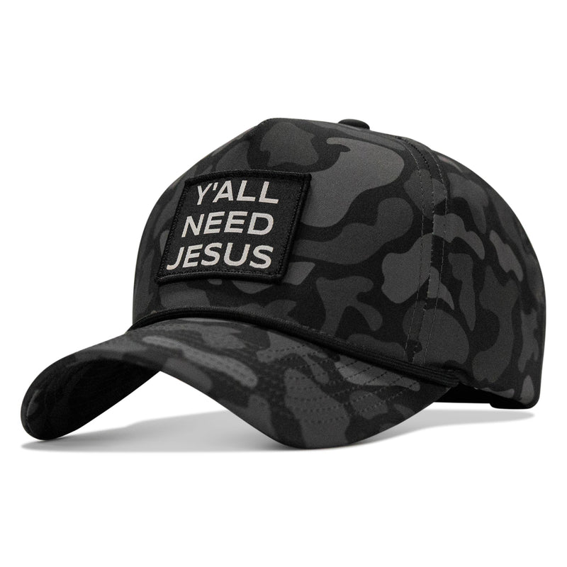 Load image into Gallery viewer, Y'all Need Jesus Patch 5 Pannel Snapback
