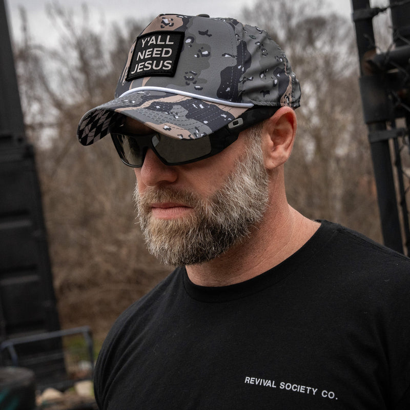 Load image into Gallery viewer, Y'all Need Jesus Patch Weekender Snapback
