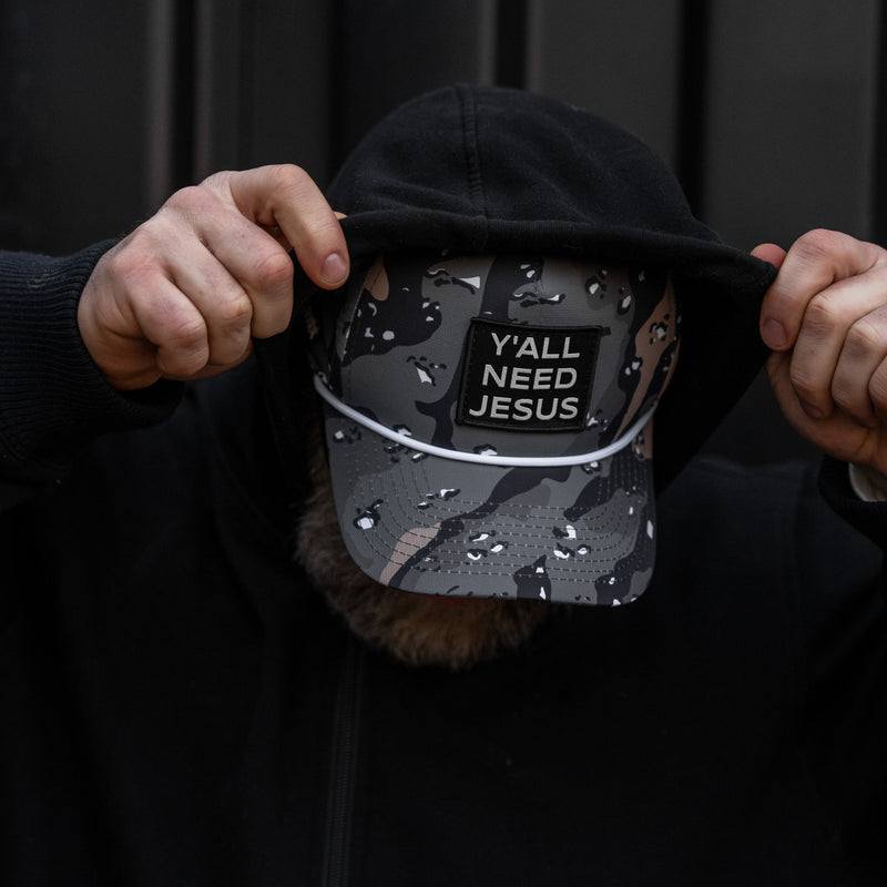 Load image into Gallery viewer, Y'all Need Jesus Patch Weekender Snapback
