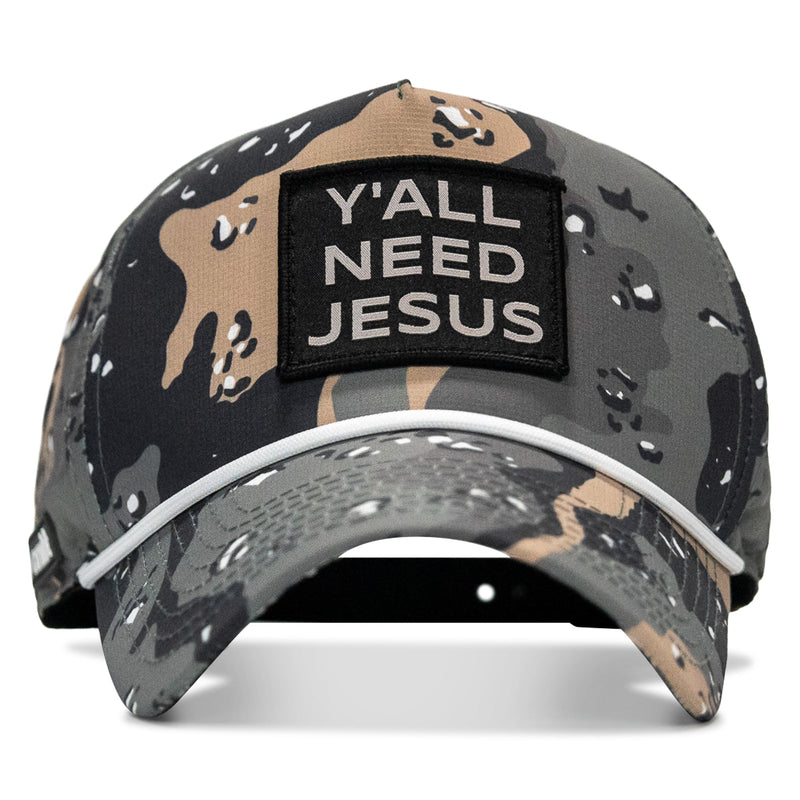 Load image into Gallery viewer, Y'all Need Jesus Patch Weekender Snapback
