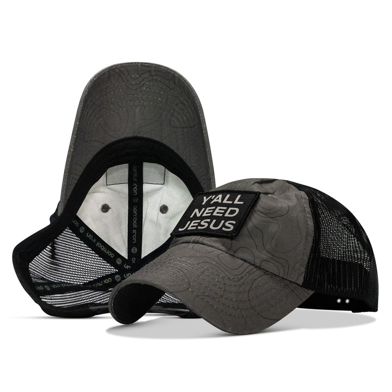 Load image into Gallery viewer, Y'all Need Jesus Patch Tactical Ripstop Mesh Snapback Hat
