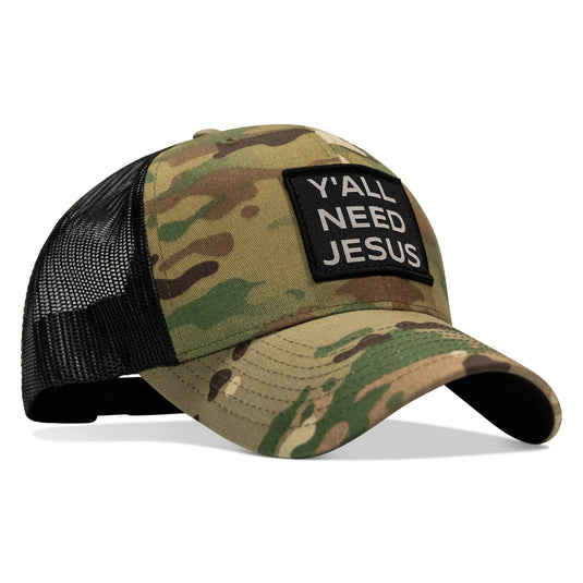 Y'all Need Jesus Patch Snapback Hat