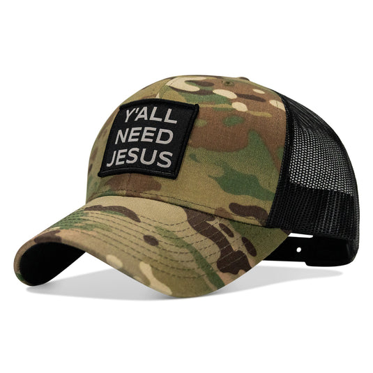 Y'all Need Jesus Patch Snapback Hat