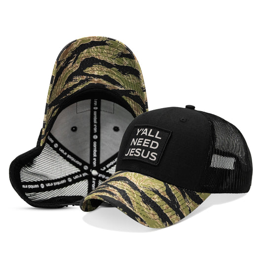 Y'all Need Jesus Patch Original Ripstop Snapback Hat