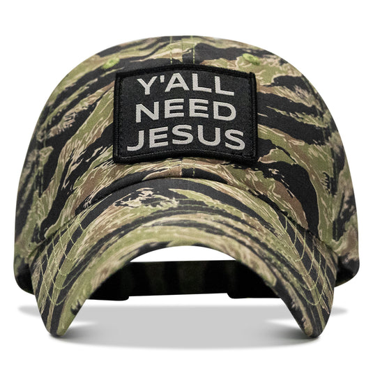 Y'all Need Jesus Patch Tactical Ripstop Mesh Snapback Hat