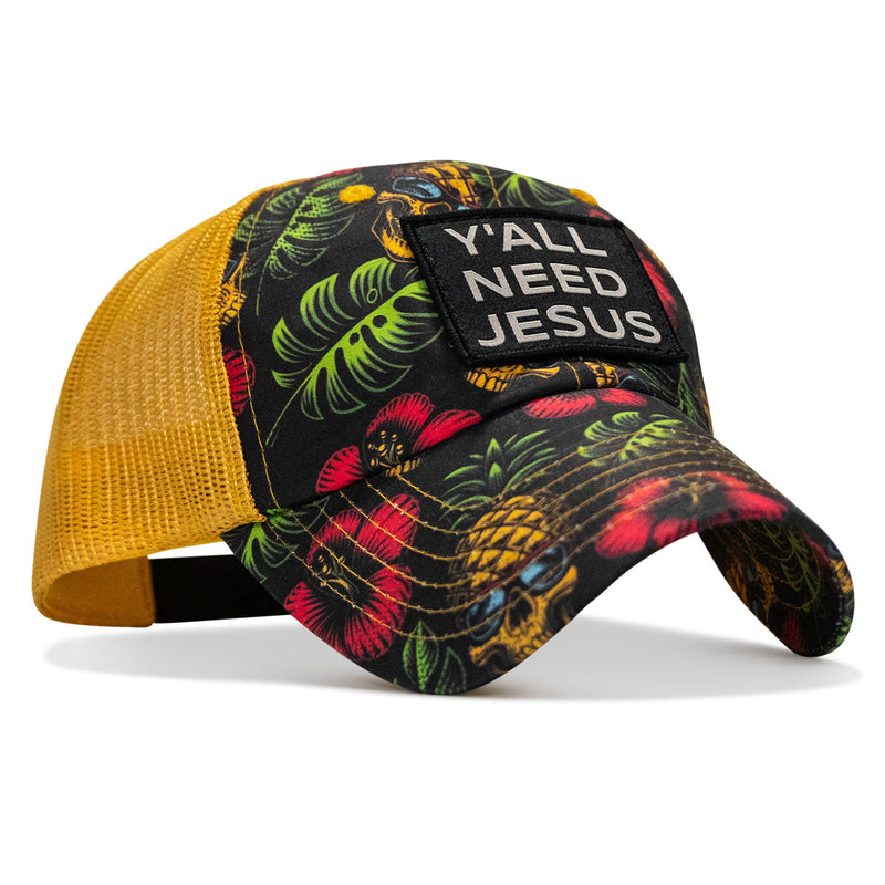 Load image into Gallery viewer, Y'all Need Jesus Patch Tactical Ripstop Mesh Snapback Hat
