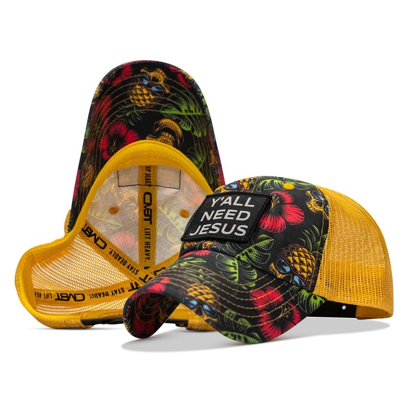 Load image into Gallery viewer, Y'all Need Jesus Patch Tactical Ripstop Mesh Snapback Hat

