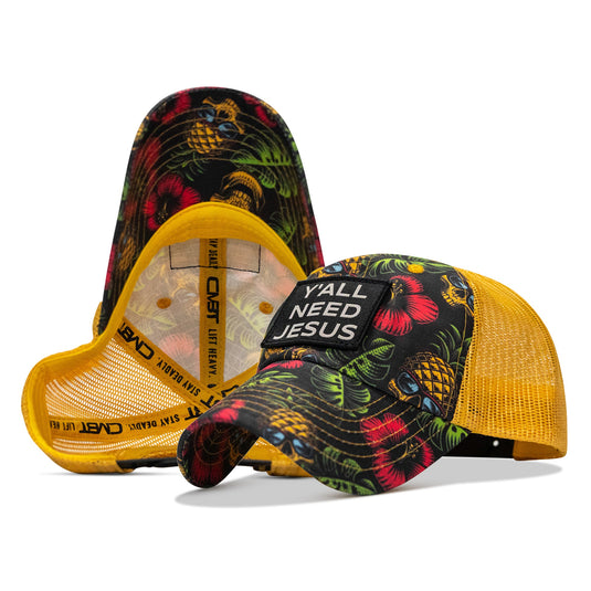 Y'all Need Jesus Patch Tactical Ripstop Mesh Snapback Hat