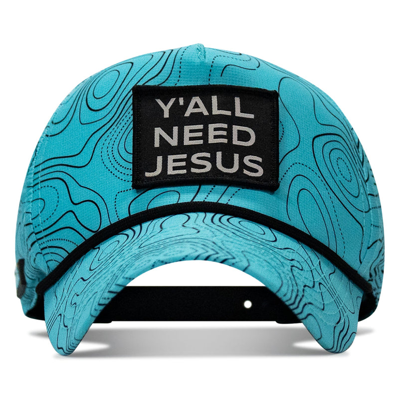 Load image into Gallery viewer, Y'all Need Jesus Patch Weekender Snapback
