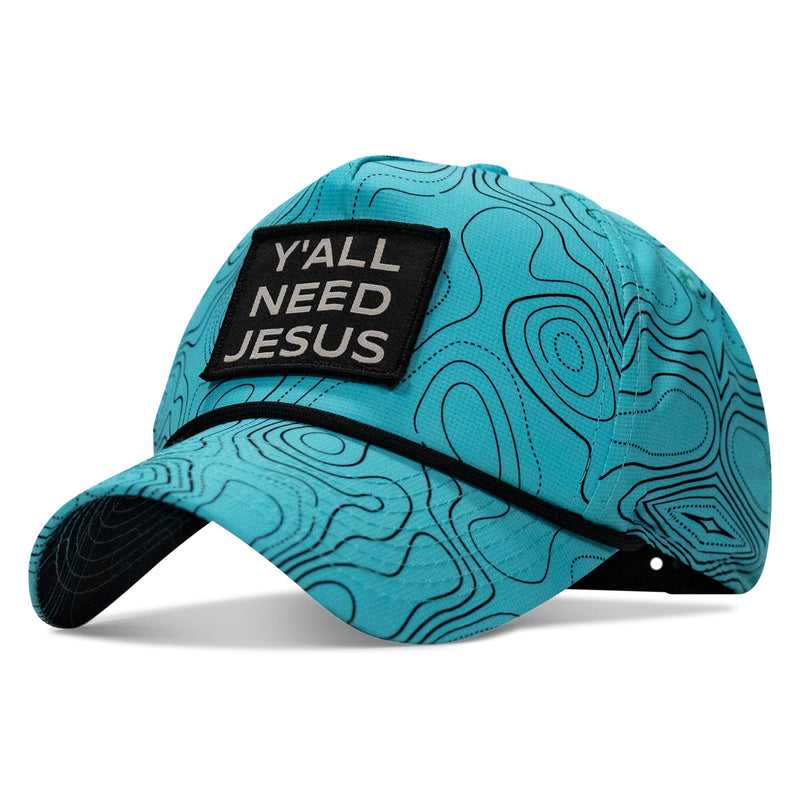 Load image into Gallery viewer, Y'all Need Jesus Patch Weekender Snapback
