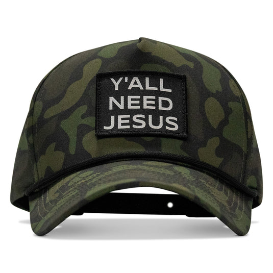 Y'all Need Jesus Patch 5 Pannel Snapback