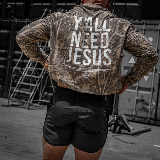 Y'all Need Jesus Men's Long Sleeve