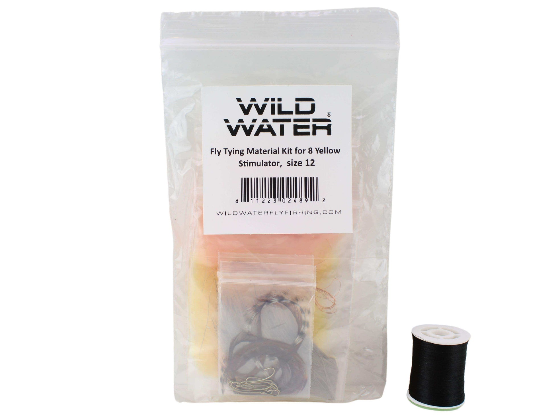 Yellow Stimulator Fly Tying Material Kit, size 12 | Wild Water Fly Fishing - Skoutley Outdoors LLC